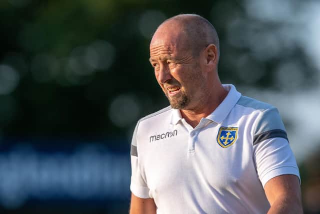 JOINT-MANAGER: Guiseley's Russ O'Neill. Picture: Bruce Rollinson.