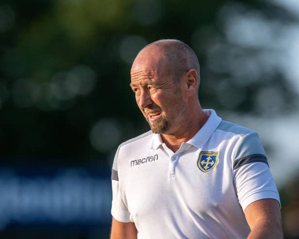 JOINT-MANAGER: Guiseley's Russ O'Neill. Picture: Bruce Rollinson.
