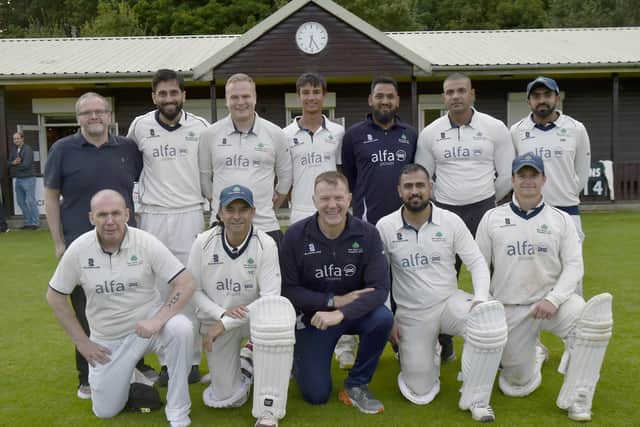 Aire-Wharfe League Division 2 champions New Rover who have been promoted to the top tier for the first time. Picture: Steve Riding.