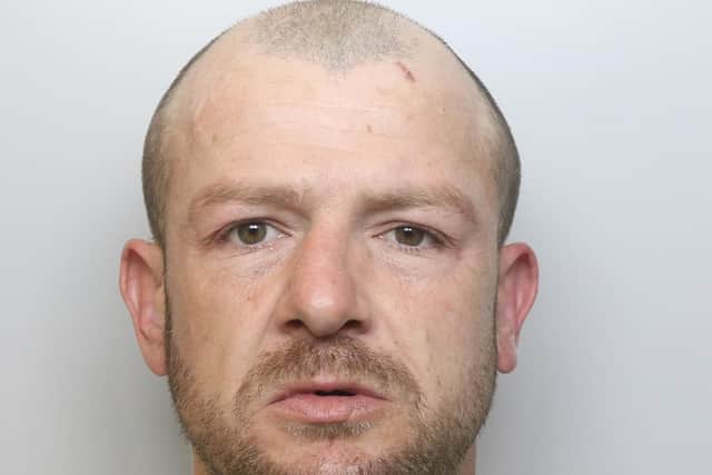 Andrew Pitts was jailed for 30 months for a racially motivated headbutt attack on a police officer at an Aldi store in Leeds.