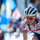 Lizzie Deignan. contests the UCI World Championships of 2019 into Harrogate (Picture: Bruce Rollinson)
