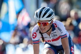 Lizzie Deignan. contests the UCI World Championships of 2019 into Harrogate (Picture: Bruce Rollinson)