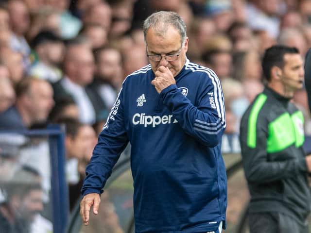 INFERIOR PLAN - Marcelo Bielsa took the blame for Leeds United's defeat by Liverpool, saying his plan was inferior to Jurgen Klopp's at Elland Road. Pic: Tony Johnson