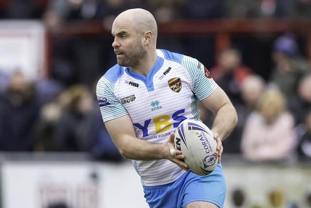 Liam Finn in action for Dewsbury. Picture by Allan McKenzie/SWpix.com.