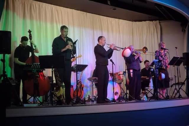 A jazz band performs at Main Line Social Club in Pudsey