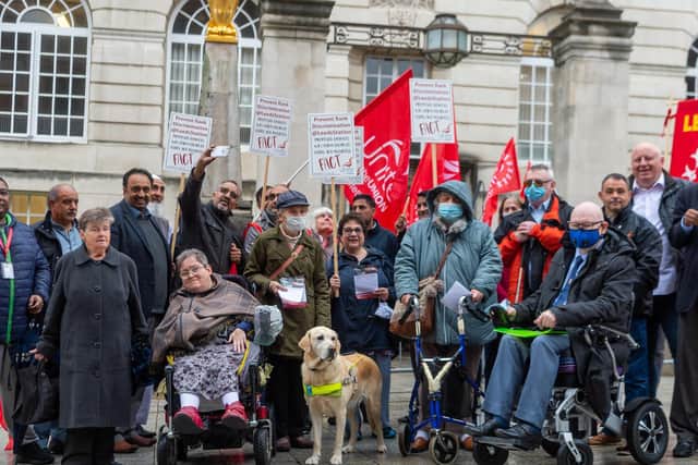 Speaking to the YEP, many of the disabled members of the protest said they would be negatively affected by the planned changes.