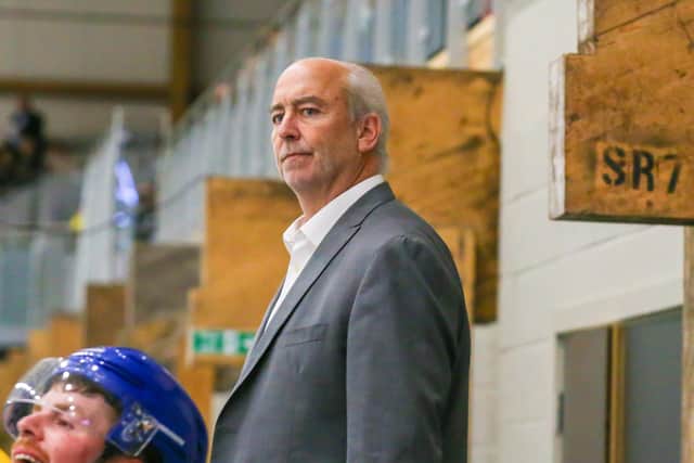 IMPRESSED: Leeds Knights head coach Dave Whistle has been impressed by Sam Gospel's displays in net so far. Picture: Andy Bourke/Podium Prints.