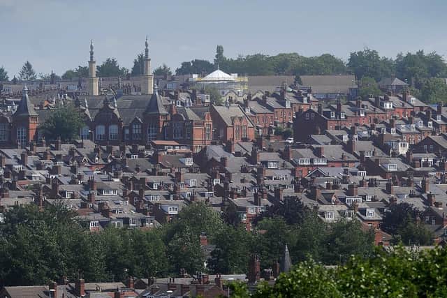 These rooftops in Harehills tell a story of development, deprivation and community.