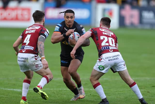 MAKE IT COUNT: Castleford Tigers' Peter Mata’utia is keen to end his time with Castleford Tigers on a winning note. Picture by John Clifton/SWpix.com