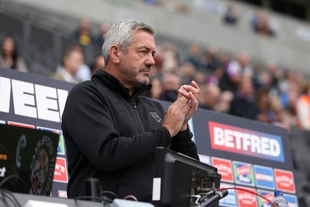 SEE YOU NEXT YEAR, COACH: Castleford coach 
Daryl Powell will take over at Warrington Wolves next season, joined by Peter Mata'utia and Oliver Holmes Picture by John Clifton/SWpix.com
