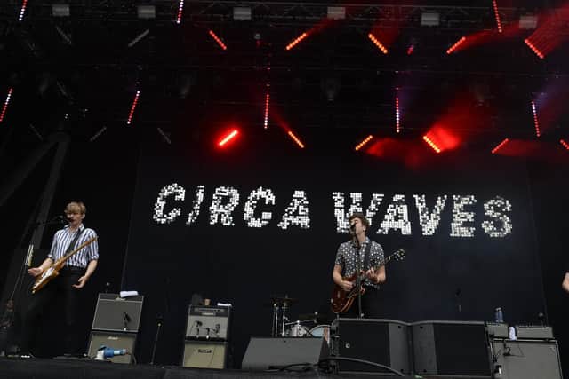 Circa Waves from Liverpool pictured on the main stage in Hillsborough park for Tramlines 2019.
Photo: Dean Atkins