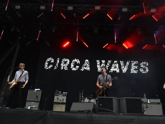 Circa Waves from Liverpool pictured on the main stage in Hillsborough park for Tramlines 2019.

Photo: Dean Atkins