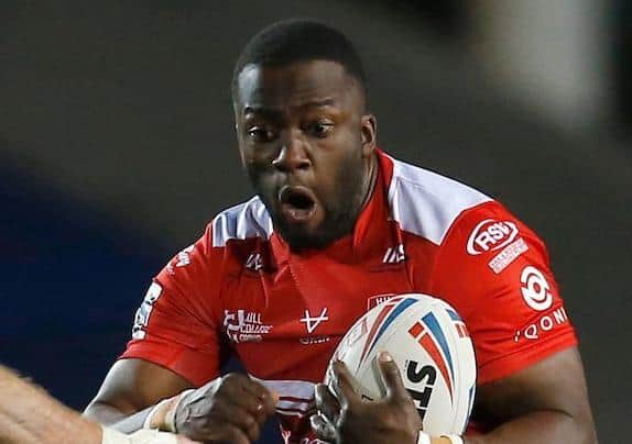 Hull KR forward Muizz Mustapha has been named in the 21-man squad to face former club Leeds Rhinos tonight. Picture: Ed Sykes/SWpix.com.