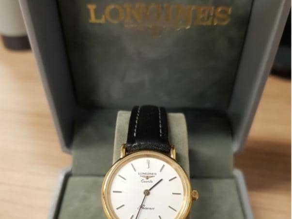 This Longines watch is suspected to have been stolen.