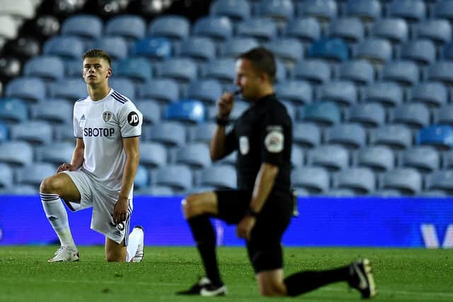 Cresswell on his senior debut at Elland Road. Pic: Getty