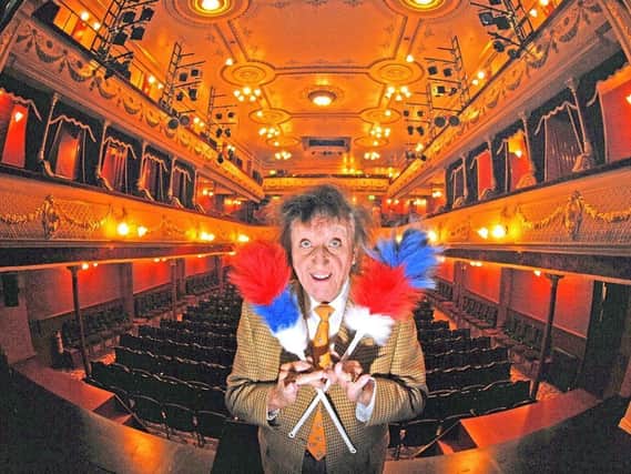 Comedian Ken Dodd on stage at the newly-refurbished Leeds City Varieties in September 2011. PIC: Simon Hulme