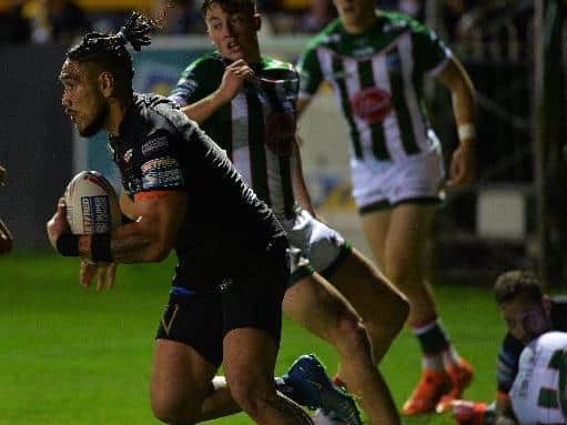 Jesse Sene-Lefao in his final game for Tigers. Picture by Jonathan Gawthorpe.