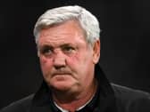 MIXED REACTION: From Newcastle United boss Steve Bruce after Friday night's 1-1 draw against Leeds United at St James' Park. Photo by LINDSEY PARNABY/AFP via Getty Images.