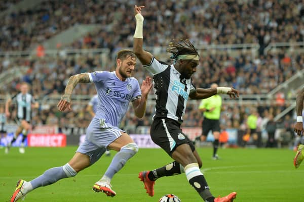 DANGER MAN - Allan Saint-Maximin gave Leeds United centre-back Liam Cooper a tough time in the first half especially but Marcelo Bielsa was content that Newcastle's star man was always marked. Pic: Bruce Rollinson
