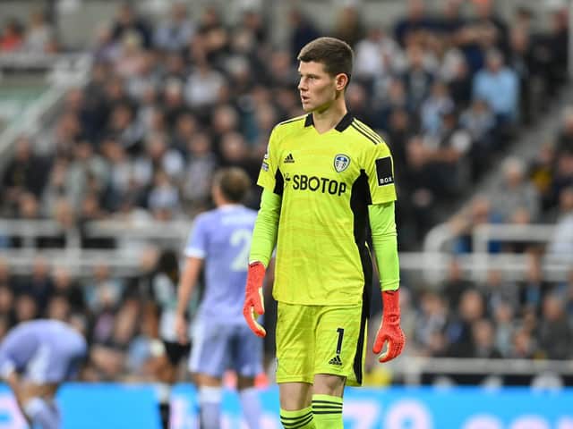 SERIOUS PROSPECT - Leeds United had 21-year-old goalkeeper Illan Meslier to thank on a number of occasions against Newcastle United. Pic: Bruce Rollinson