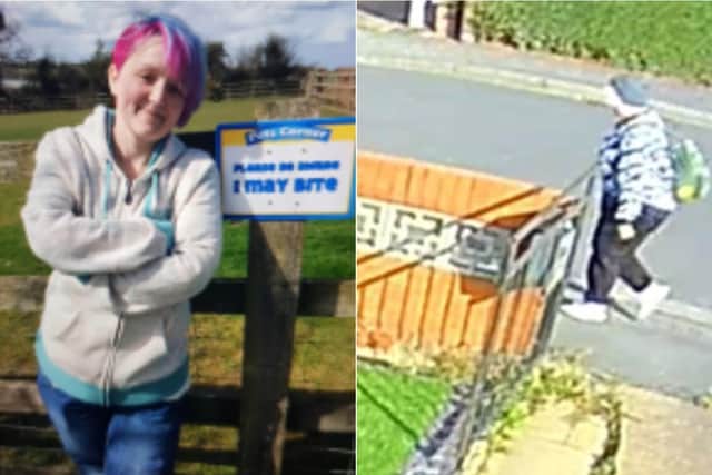 Sarah Cromwell was captured on CCTV on Friday.