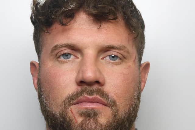 Ryan Stephenson was jailed for three years and four months for assaulting his girlfriend and burgling the home of a former partner.