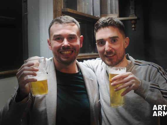 James Underwood and Chris O'Connor, founders of Arts at the Arms. PIC: Dr Martin Hendry