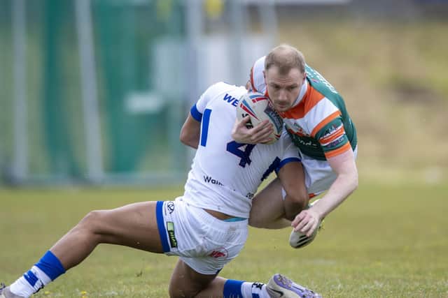 Matty Chrimes, who scored the final try of Hunslet's season. Picture by Tony Johnson.