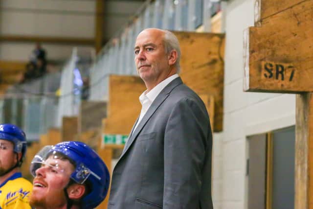 Leeds Knights' head coach Dave Whistle believes defenceman Ben Solder is good enough to play in the Elite League after being recalled by Manchester Storm. Picture: 
Andy Bourke/Podium Prints.