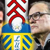 HEAD TO HEAD: Fulham boss Marco Silva, left, and Leeds United head coach Marcelo Bielsa, right. Graphic by Graeme Bandeira.