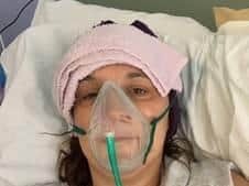 Sarah Cardwell underwent several operations to treat a brain tumour on her eye.