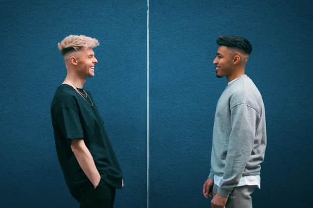 Up and coming dance music duo Volex are also playing the festival today. Photo: Volex