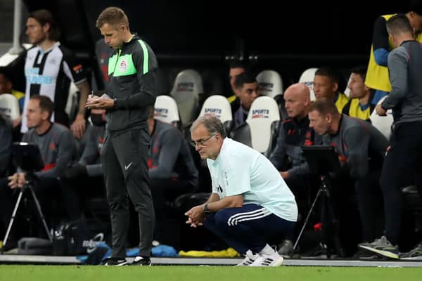 BIG MOMENT - A win before the international break is important for Marcelo Bielsa and Leeds United, to stop concerns from festering. Pic: Getty