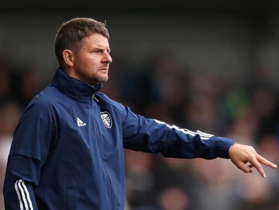 FOCUSED: Leeds United under-23s boss Mark Jackson. Photo by Lewis Storey/Getty Images.