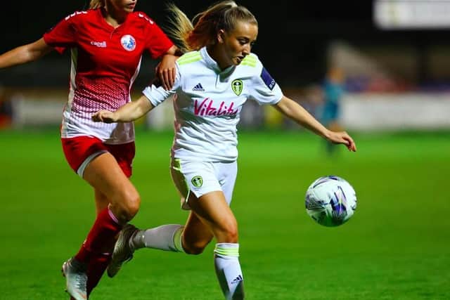 Paige Williams in action against Barnsley. Pic: Leeds United Football Club