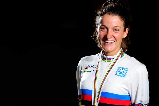 Lizzie Deignan won the rainbow jersey in 2015 (Picture: Bruce Rollinson)