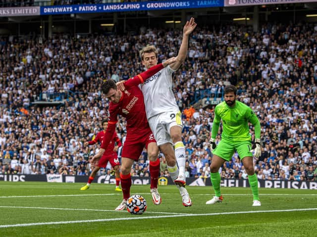 Patrick Bamford provided the highlight of Leeds United's defeat by Liverpool at Elland Road.