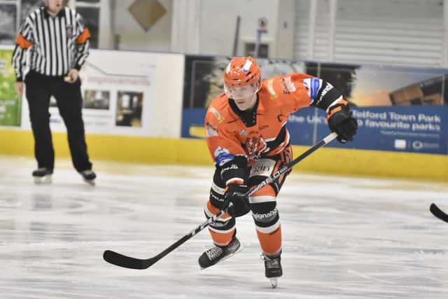 THE RIGHT STUFF: Jason silverthorn leads by example for Telford Tigers, says former team-mate Brandon Whistle, now at Leeds Knights. Picture courtesy of Steve Brodie.