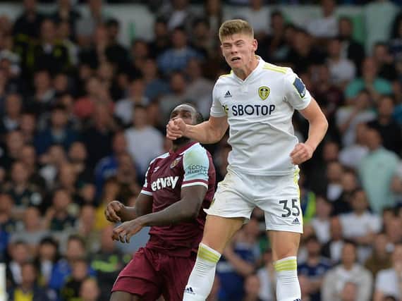 BIG CHARACTER - Marcelo Bielsa liked what he saw from Premier League debutant Charlie Cresswell in the defeat by West Ham United. Pic: Bruce Rollinson