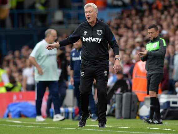 THAT'S ENTERTAINMENT - David Moyes said Leeds United and West Ham United put on a great game for a neutral but not a manager. Pic: Bruce Rollinson