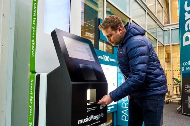 The deal will see the roll-out of musicMagpie's SMARTDrop kiosks across Asda stores