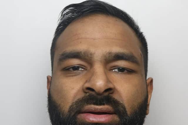 Saqib Salam, 33, of Balme Street, Bradford, has been jailed for rape. Photo: West Yorkshire Police.