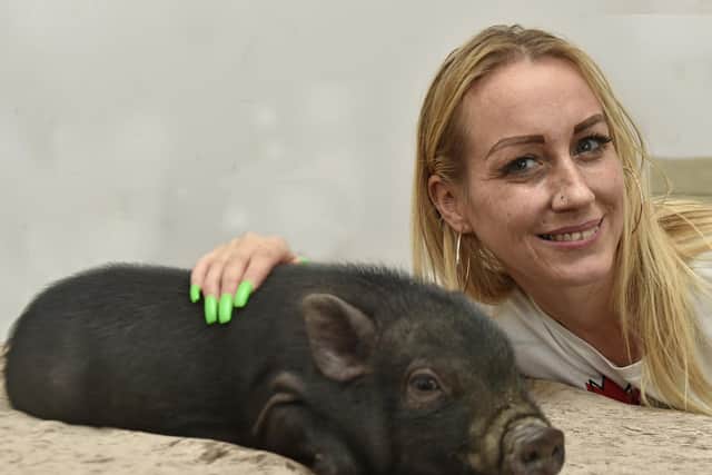 Kimberley Ramsay with Piglet

Photo: Steve Riding