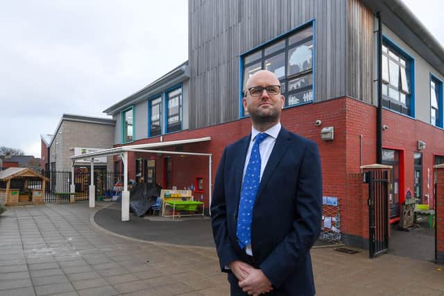 Principle Matthew Fitzpatrick of Morley Newlands Academy confirmed that whilst there have been no staff shortages, the school mini bus is on standby. Picture: James Hardisty.
