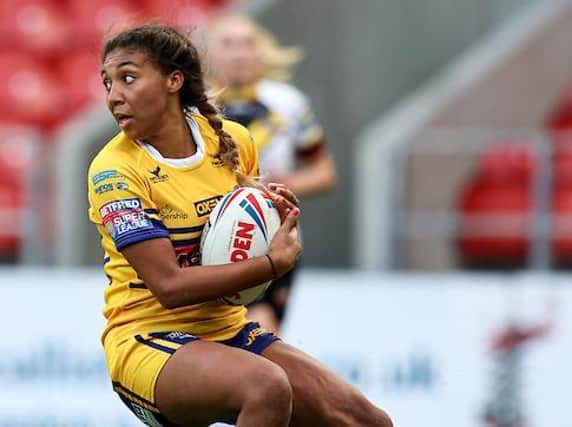 Sophie Robinson pictured during Rhinos' semi-final win over York. Picture by Paul Currie/SWpix.com.