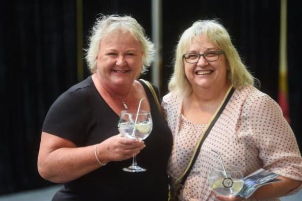 It was ‘cheers’ all round as revellers indulged in a very rum time for the return of the drinks festival at Winter Gardens over the weekend.  Debbie Pratt and Julie Atkinson.