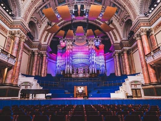 The Leeds Town Hall organ.
