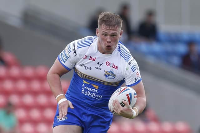 Tom Holroyd believes Leeds Rhinos can upset current Super League champions St Helens. Picture: Ed Sykes/SWPix.com