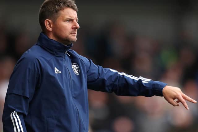 FURTHER PROGRESS: For Leeds United's youngsters under boss Mark Jackson, above. Photo by Lewis Storey/Getty Images.