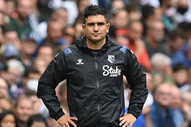 INJURY DOUBTS: For Watford boss Xisco Munoz. Photo by GLYN KIRK/AFP via Getty Images.